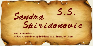 Sandra Spiridonović vizit kartica